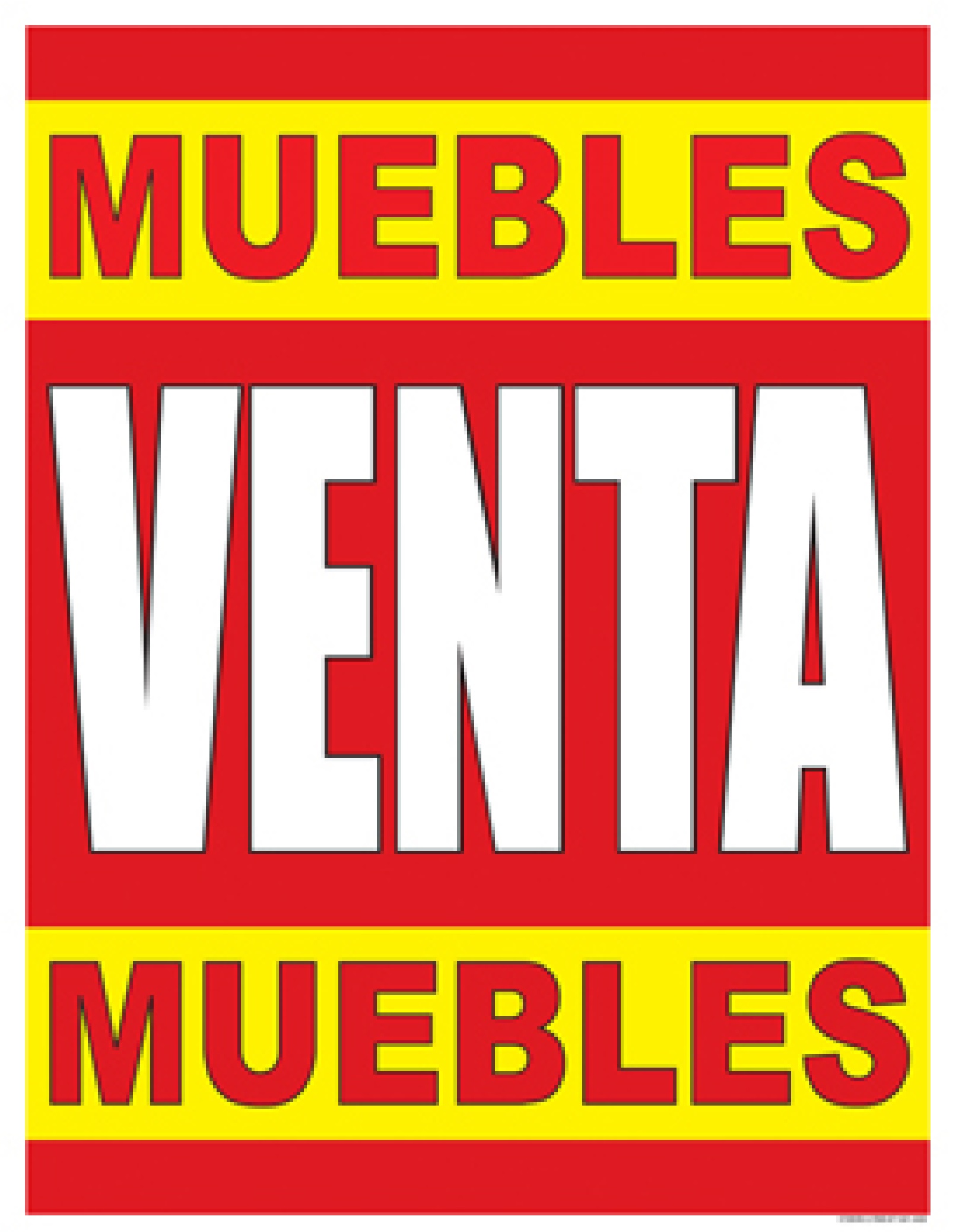 Muebles Venta Muebles SPANISH FURNITURE SALE Window Poster Sign 22x28